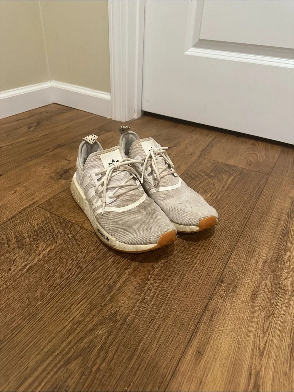 adidas NMD-1 Athletic Shoes White / Gum: Size 10